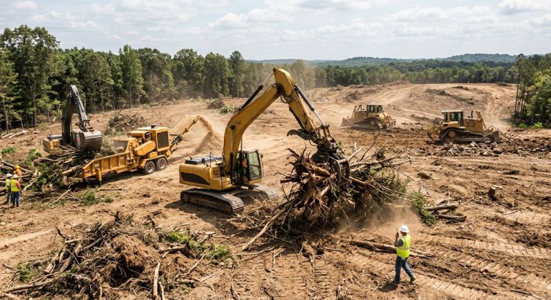 Commercial Lot Clearing in Gwinnett County, GA