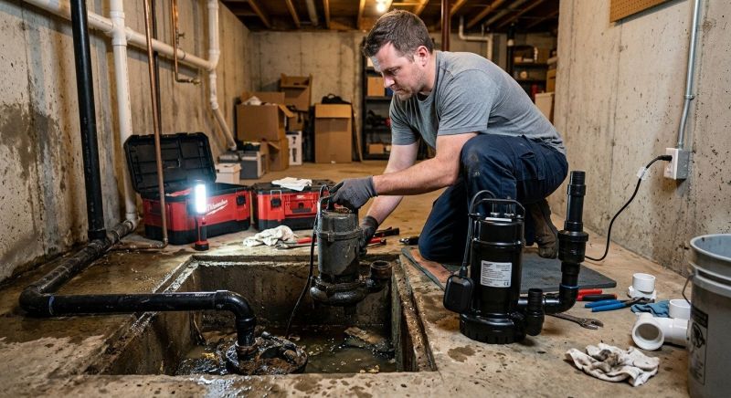 Sump Pump Relocation in Providence, RI