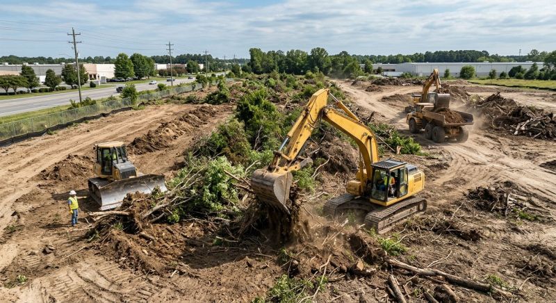 Commercial Site Clearing in Gwinnett County, GA